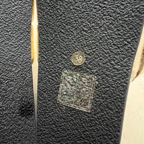 Sandro Metallic Gold Platform Slides - Picture 6 of 6